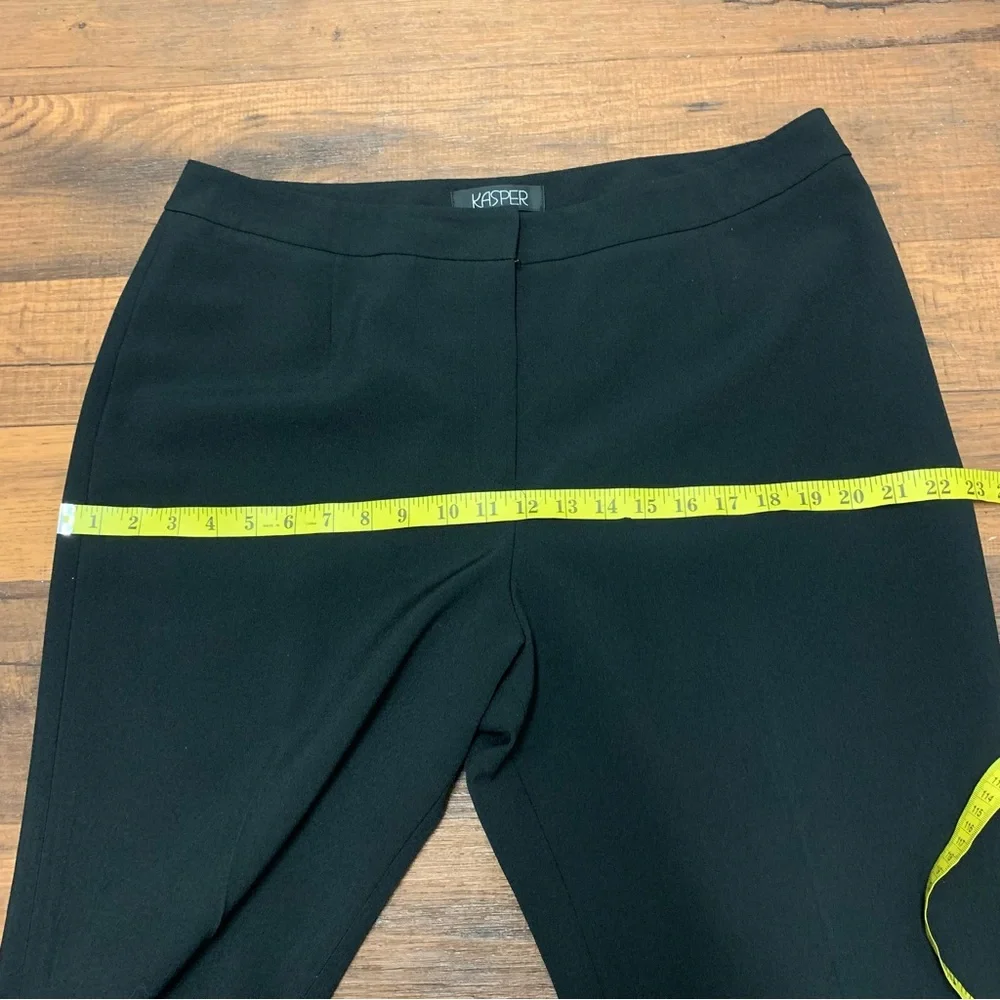 Kasper Womens Straight Leg Black Pants size 14